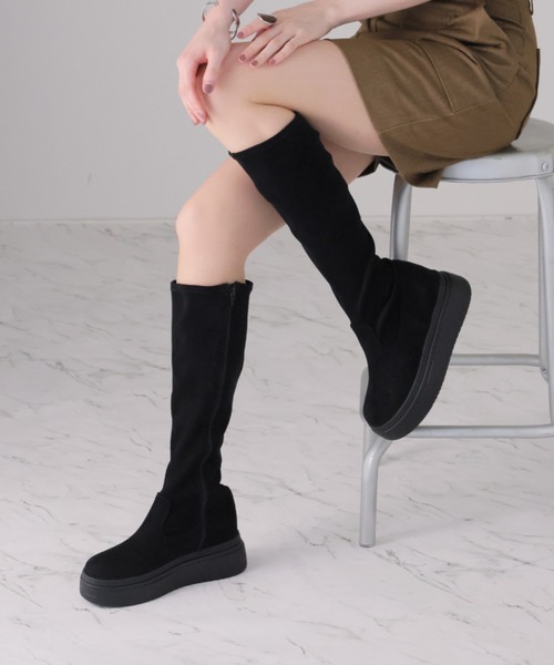 VIVIAN（ヴィヴィアン） ブーツ 厚底ボリュームソールストレッチロング