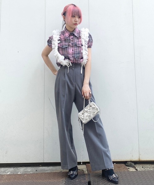 パンツ Narcissus Narcissus パンツ 「Narcissus」シンプルワイドパンツ