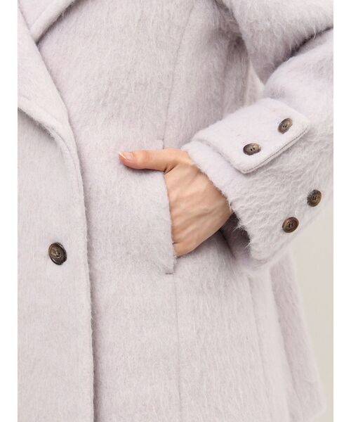 マーキュリーデュオ　シャギーミドルコート　ベビーピンク MERCURYDUO（マーキュリーデュオ） コート アウター シャギーミドル