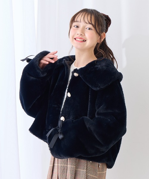 MODE ROBE（モードローブ）の「フェイクファーベルトブルゾン