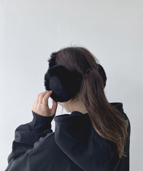 AS KNOW AS（アズノゥアズ） 耳当て イヤーマフ 折りたたみ式ムートン