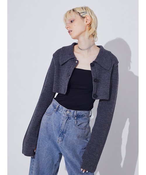 SORIN カーディガン Fur ＆ Knit Mixed 2Way Cardigan レディース 