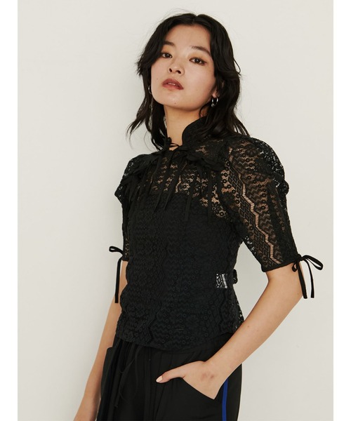 「PAMEO POSE」 7分袖カットソー FREE ブルー レディース PAMEO POSE 「PAMEO POSE」 7分袖ブラウス FREE ブルー