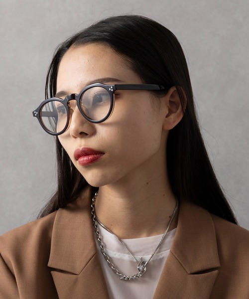 サングラス MUZE TURQUOISE LABEL× Ø【EMPTY SETT】™️ - ROUND SUNGLASSES (BLACK