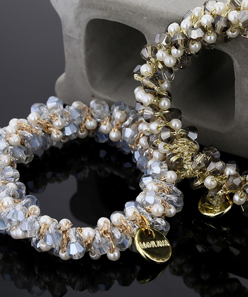 ヘアゴム チャーム付き ガラスビーズ : ZOZOTOWN Yahoo!店 - 通販