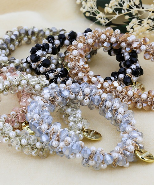 ヘアゴム チャーム付き ガラスビーズ : ZOZOTOWN Yahoo!店 - 通販