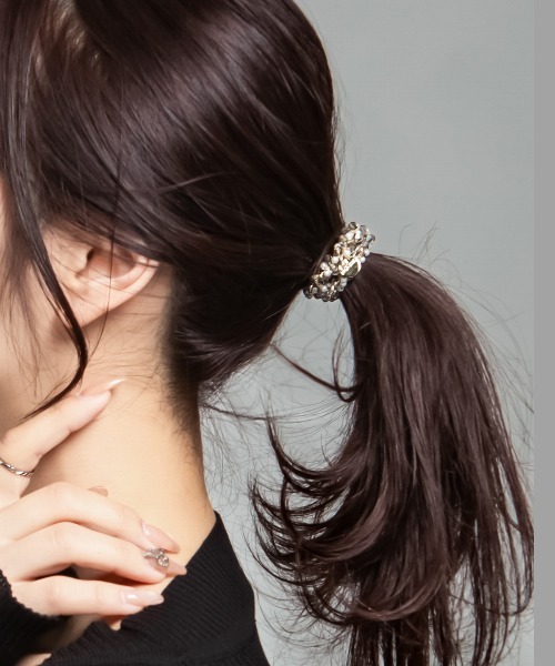 ヘアゴム チャーム付き ガラスビーズ : ZOZOTOWN Yahoo!店 - 通販