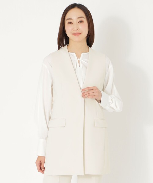 ベスト ジレ 「WARDROBE」ノーカラージレ レディース