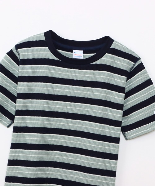 tシャツ 「Champion/チャンピオン」レディース ボーダーショートスリーブTシャツ レディース Champion tシャツ 「Champion/チャンピオン」レディース
