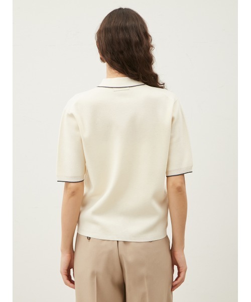 【美品】Mila Owen フォルムスリーブポロニット フォルムスリーブポロニット(ニット)｜トップス｜Mila Owen