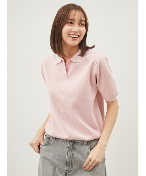 新品未使用タグ付き　Mila Owen フォルムスリーブポロニット Mila Owen ニット セーター フォルムスリーブポロニット「手洗い