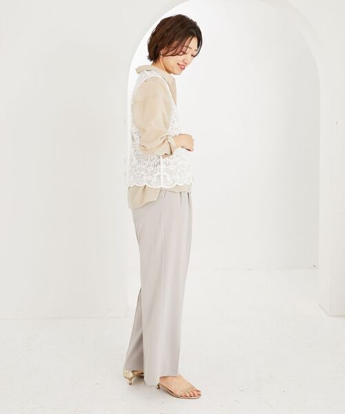 le.coeur blanc ブラウス シャツ 「手洗い可能」TORRAZZO DONNA