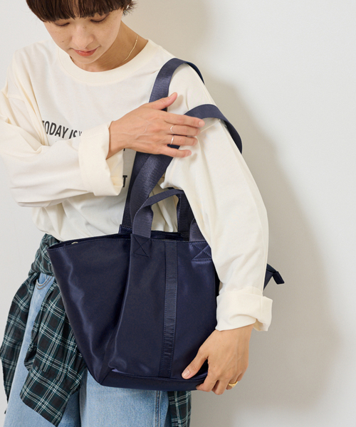 RELUME ナイロンTOTE BAG（ネイビー） JOURNAL STANDARD relume - RELUME ナイロンTOTE BAG（ネイビー