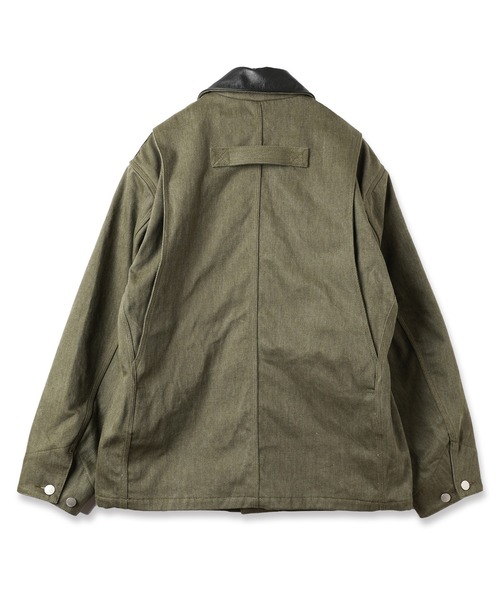 HUF◇カバーオール/M/デニム/IDG/無地 HUF◇OD DENIM ZIP JACKET