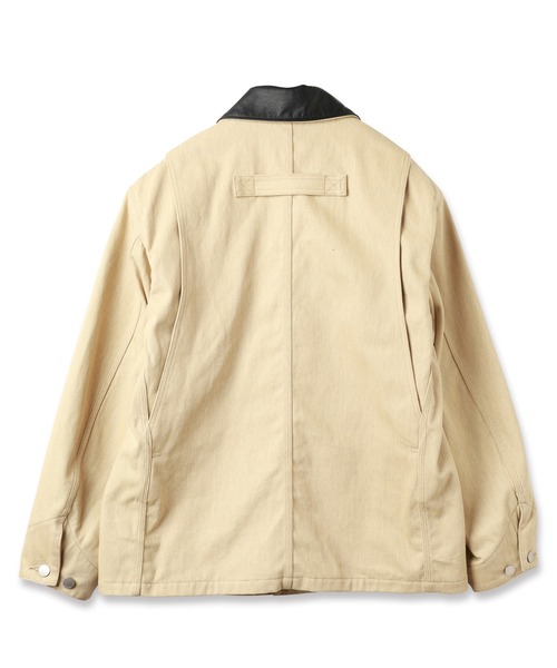 JieDa（ジエダ） カバーオール LEATHER COLLAR FADE COVERALL メンズ
