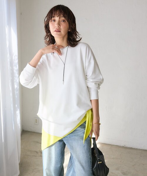 RIVE DROITE（リヴドロワ） tシャツ カットジョーゼットライトプル