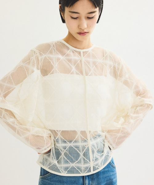 WEB限定】レースプルオーバー（Tシャツ/カットソー）｜ADAM ET