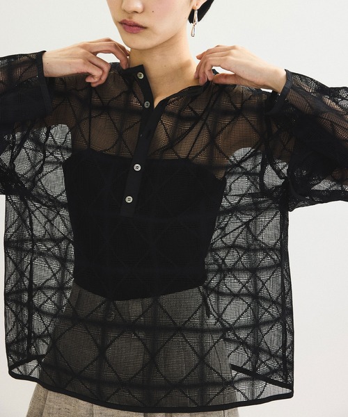 tシャツ スクエアレースプルオーバー レディース ADAM ET ROPE' tシャツ スクエアレースプルオーバー レディース