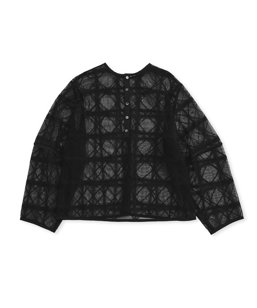 ADAM ET ROPE' tシャツ スクエアレースプルオーバー レディース