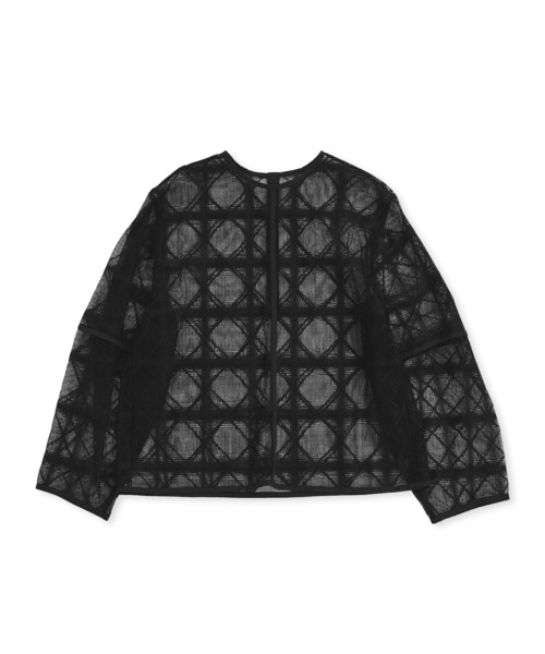 スクエアネックレースプルオーバー レディース ADAM ET ROPE' tシャツ スクエアレースプルオーバー レディース