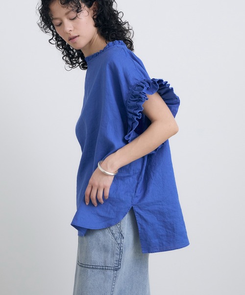 HOUSE OF LOTUS ブラウス シャツ リネンフリルブラウス