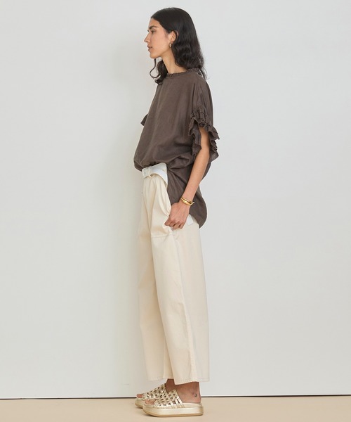 HOUSE OF LOTUS リネンブレンド ブラウス HOUSE OF LOTUS ブラウス シャツ リネンシャツ レディース