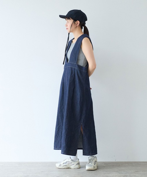 yuni ユニ ジャンパースカート ワンピース ノースリーブ コットン 日本製 yuni ジャンパースカート カットワーク刺繍 : ZOZOTOWN Yahoo!店