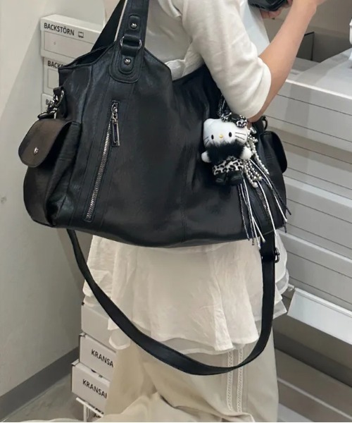gossip!ロサンゼルス ショルダーバッグ バッグ Y2K ダブルジップ