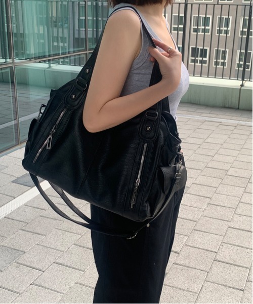 YCHAN4点まとめ売りお手頃❗ショルダーバッグ gossip!ロサンゼルス ショルダーバッグ バッグ Y2Kソフト合成皮革 大