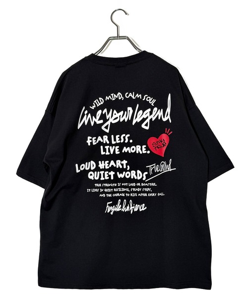Candlestick tシャツ 半袖 レトロ グラフィック ハート 刺繍 オーバー