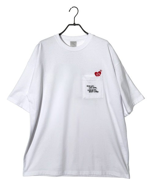 Candlestick tシャツ 半袖 レトロ グラフィック ハート 刺繍 オーバー