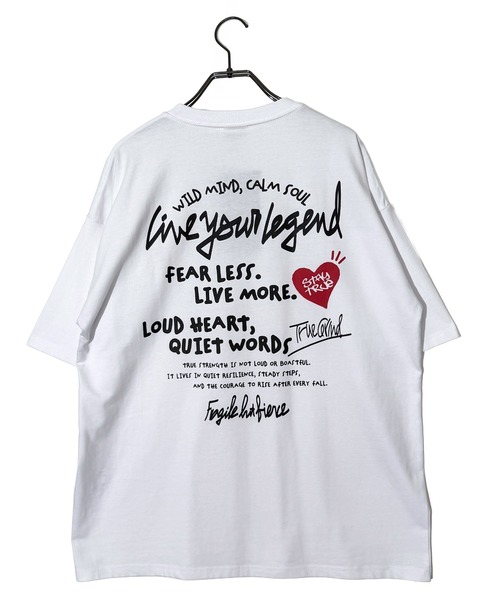 Candlestick tシャツ 半袖 レトロ グラフィック ハート 刺繍 オーバー