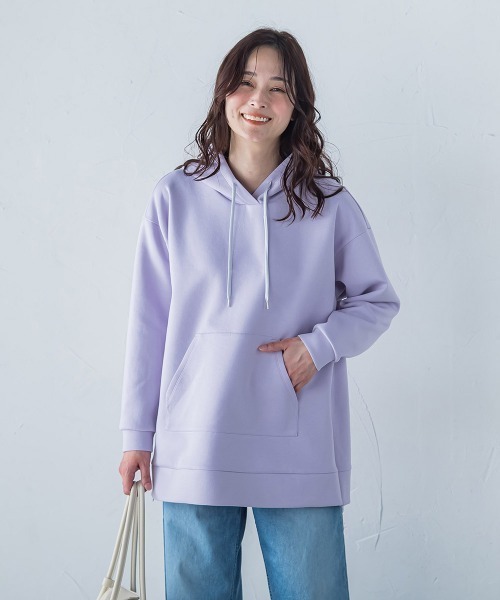LAUTREAMONT / ロートレアモン 【WEB限定】エアフィールスムースパーカー≪洗濯機で洗える≫ ロートレアモン LAUTREAMONT 【WEB限定】エアフィールスムース