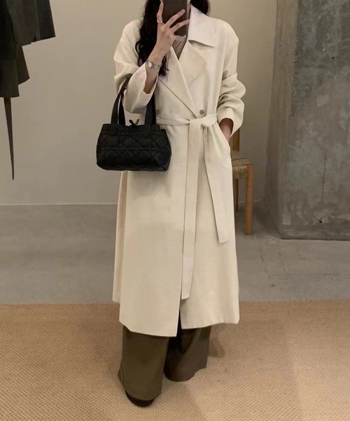 BANICO トレンチコート コート 「Banico」リネンブレンドロング