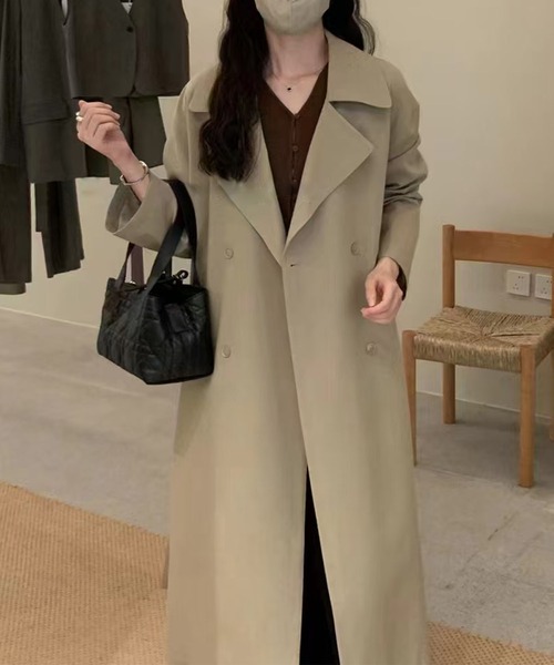 BANICO トレンチコート コート 「Banico」リネンブレンドロング