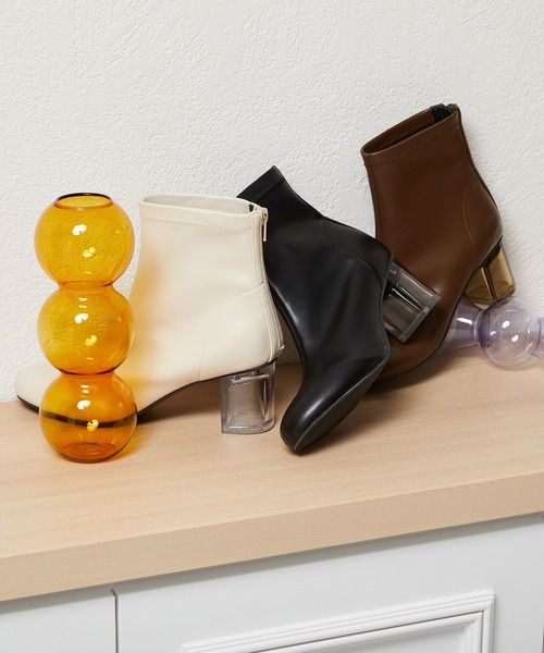 「ORiental TRaffic」 ショートブーツ L ブラウン レディース_画像4