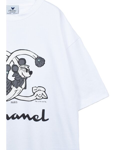 YOUTHBATH★男女兼用★Wrestler Graphic T-Shirt 半袖Tシャツ tシャツ 「AWESOME」 Champion＆CHANNELパロディ TEE プリントT
