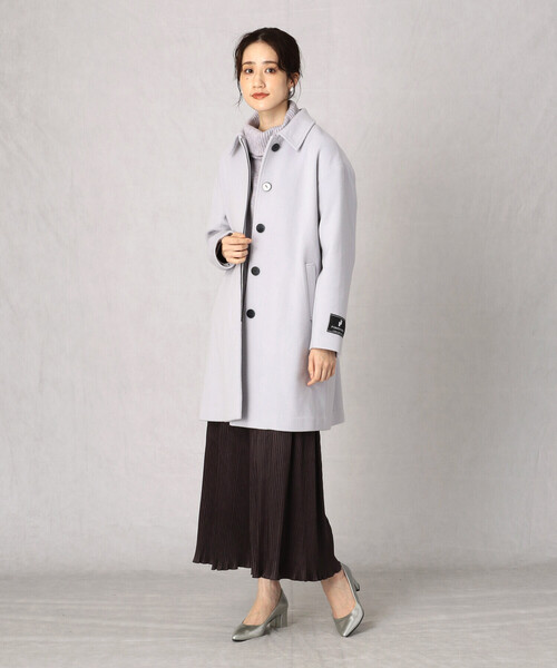 「Comme ca Mature」 ステンカラーコート LARGE ライトグレー レディース_画像2