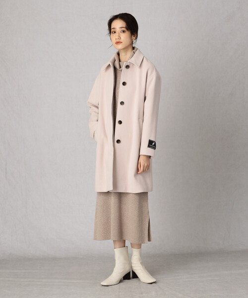 「Comme ca Mature」 ステンカラーコート LARGE ライトグレー レディース_画像5