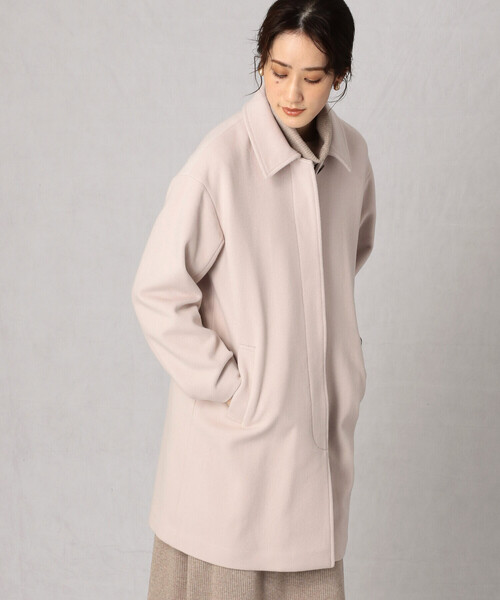 「Comme ca Mature」 ステンカラーコート LARGE ライトグレー レディース_画像6