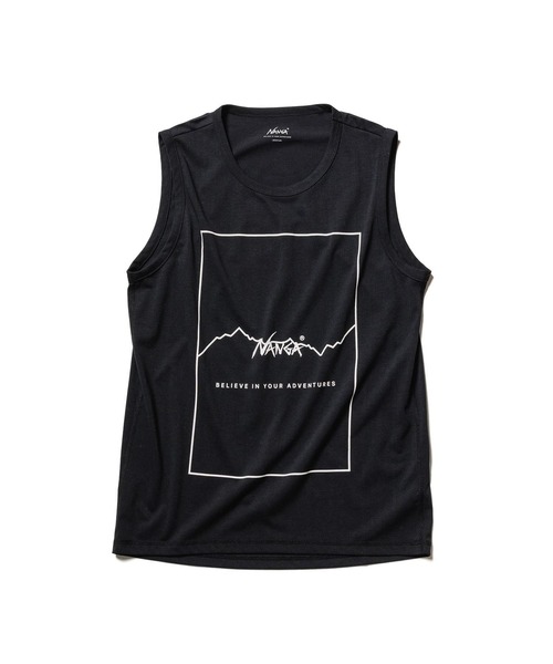NANGA タンクトップ DRY MIX FRAME LOGO T/T/ドライミックス
