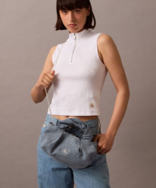 Calvin Klein ウエストポーチ ウエストバッグ デニム ゼンクロス