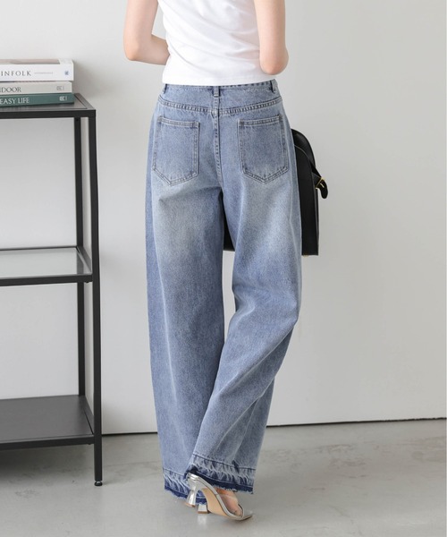 ★ JEANS★ 25SS ストレート ライト デニム ジーンズ デニム デニムパンツ ストレートデニムパンツ