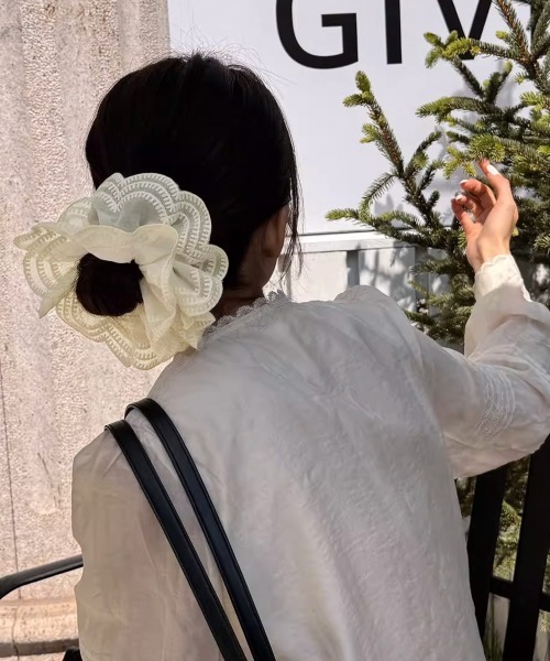 miniministore（ミニミニストア） シュシュ ボリュームレースシュシュ