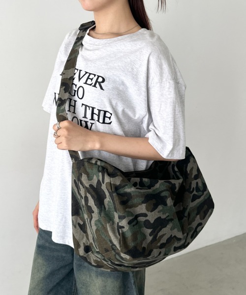 Bamm ショルダーバッグ バッグ 迷彩柄キャンバスショルダー