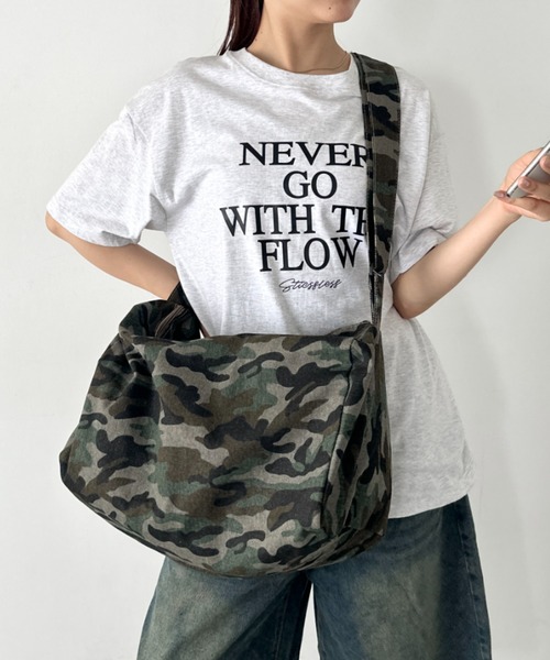 迷彩柄ショルダーバッグ 中型 ハンドメイドバック 迷彩ショルダーバッグ 小型