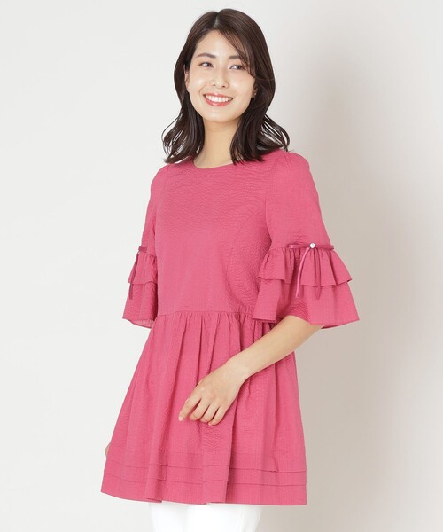 TO BE CHIC（トゥー ビー シック） ブラウス シャツ ウェーブローン