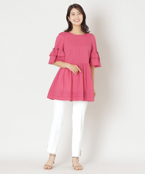 TO BE CHIC（トゥー ビー シック） ブラウス シャツ ウェーブローン