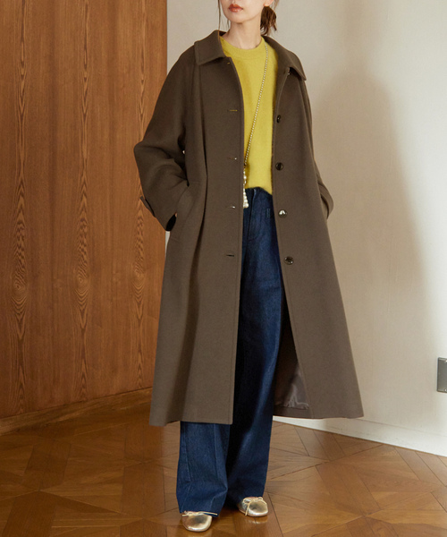 SLOBE IENA（スローブイエナ） ステンカラーコート 38 ネイビー