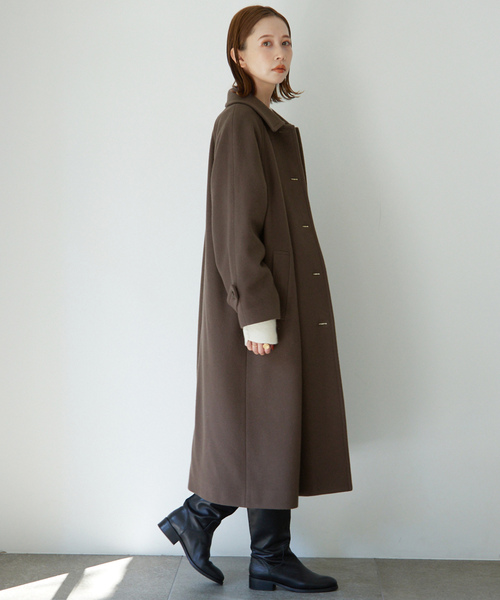 SLOBE IENA（スローブイエナ） ステンカラーコート 38 ネイビー